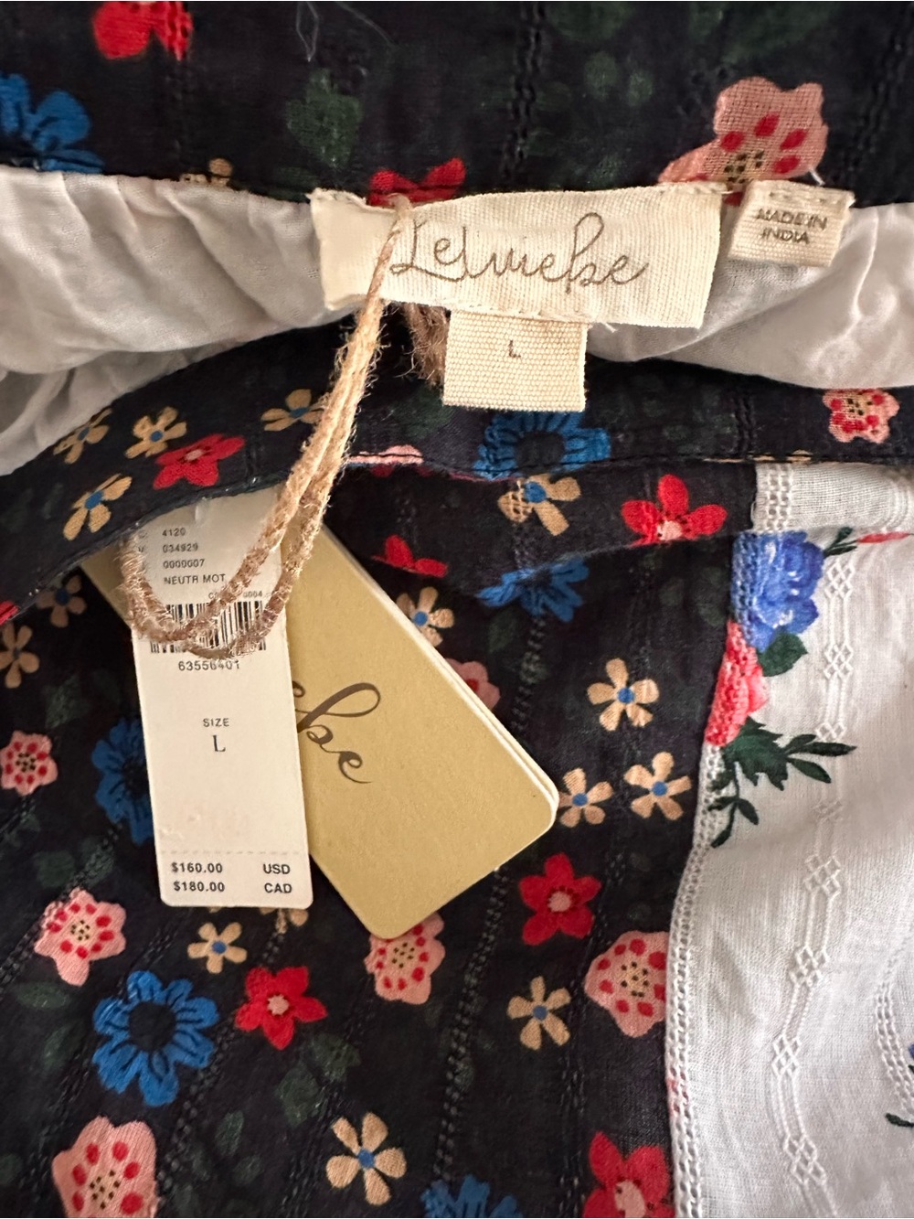 NWT Anthropologie LetMeBe Boho Patchwork panel Maxi Skirt. - Picture 5 of 13